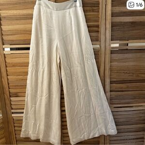 Sezane Wide leg Satin pants size 36/4